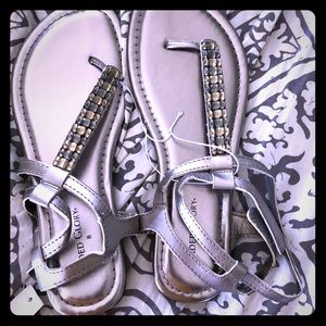 Silver sandals - NEW WITH TAGS